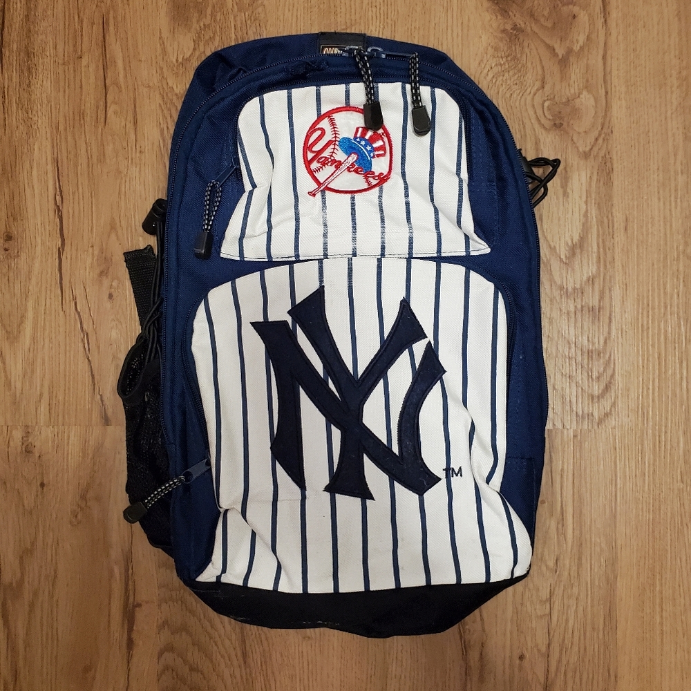 New York Yankees MLB Blue & White Pinstripe Cooperstown Collection Backpack